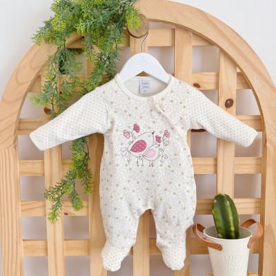 Macacão  Trape Zape - Mamãe e Filhinha - Florido Off e Bege